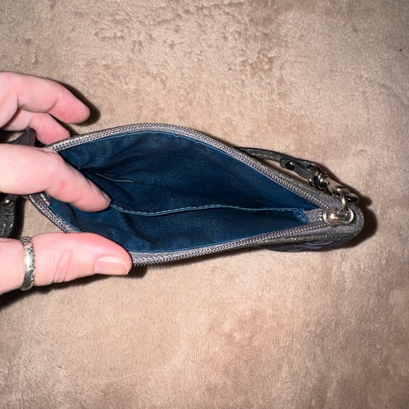 Coach Dark Grey Clutch Bag - Picture 4 of 6